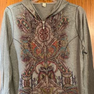 SALE!! NWT Energe multi colors studded hoodie XL